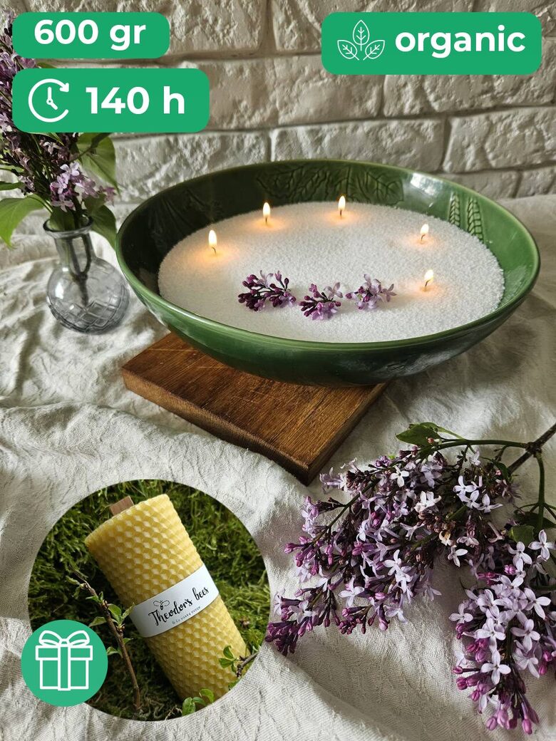 MELTING MUSE Pearled candle 600 g | 100+ hours burn time