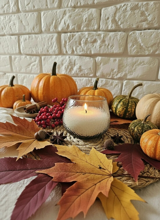 Rudens Aroma set – Pērļu vaska komplekts ar aromātisko eļļu “Saldā rudens” un “Plūmes un ķirši”