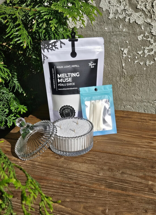 MELTING MUSE pērļu svece 400 g | 95 stundas