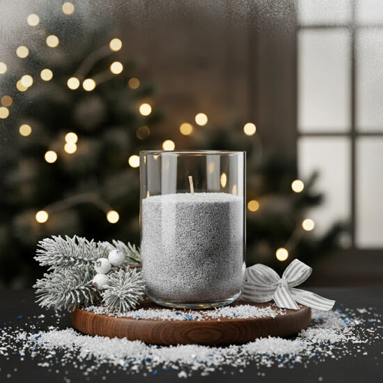 MELTING MUSE pērļu svece 300 g | 50 stundas - SILVER