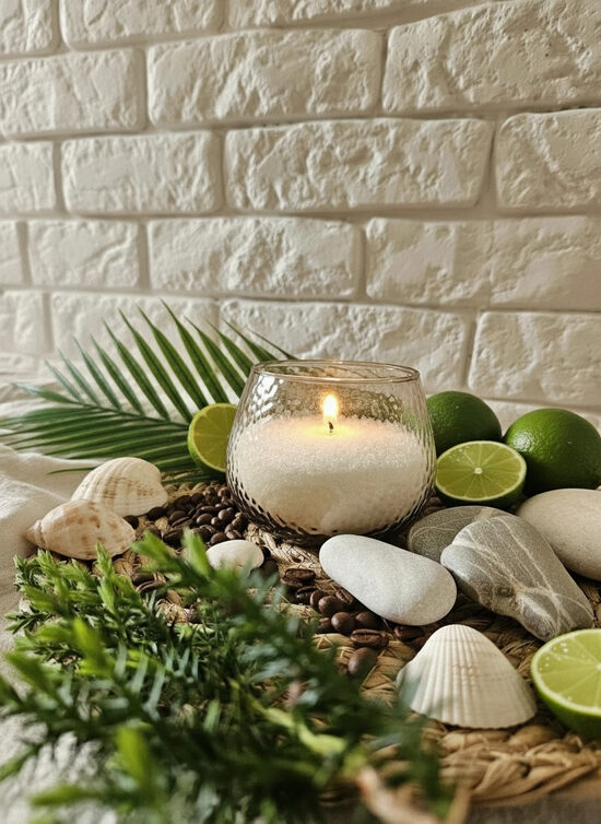 Tropu Aroma set – Pērļu vaska komplekts ar aromātisko eļļu - Laims, Brazīlijas kafija un Saldais apelsīns